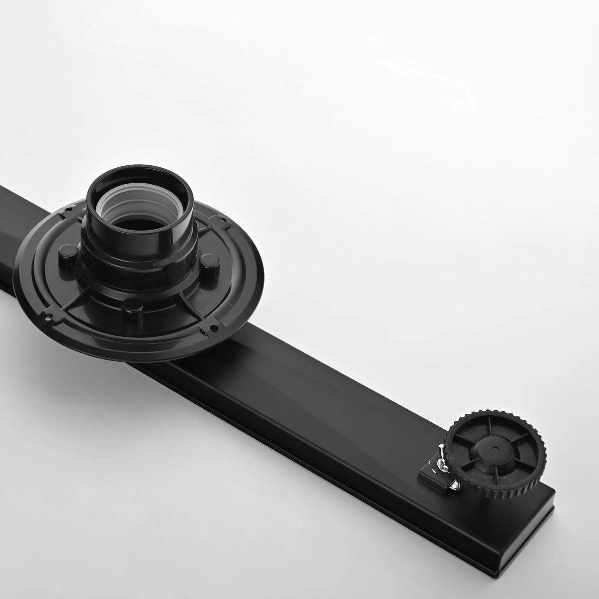 24-Inch Linear Shower Drain in 304 Stainless Steel with Removable Cover Hair Strainer and Flange