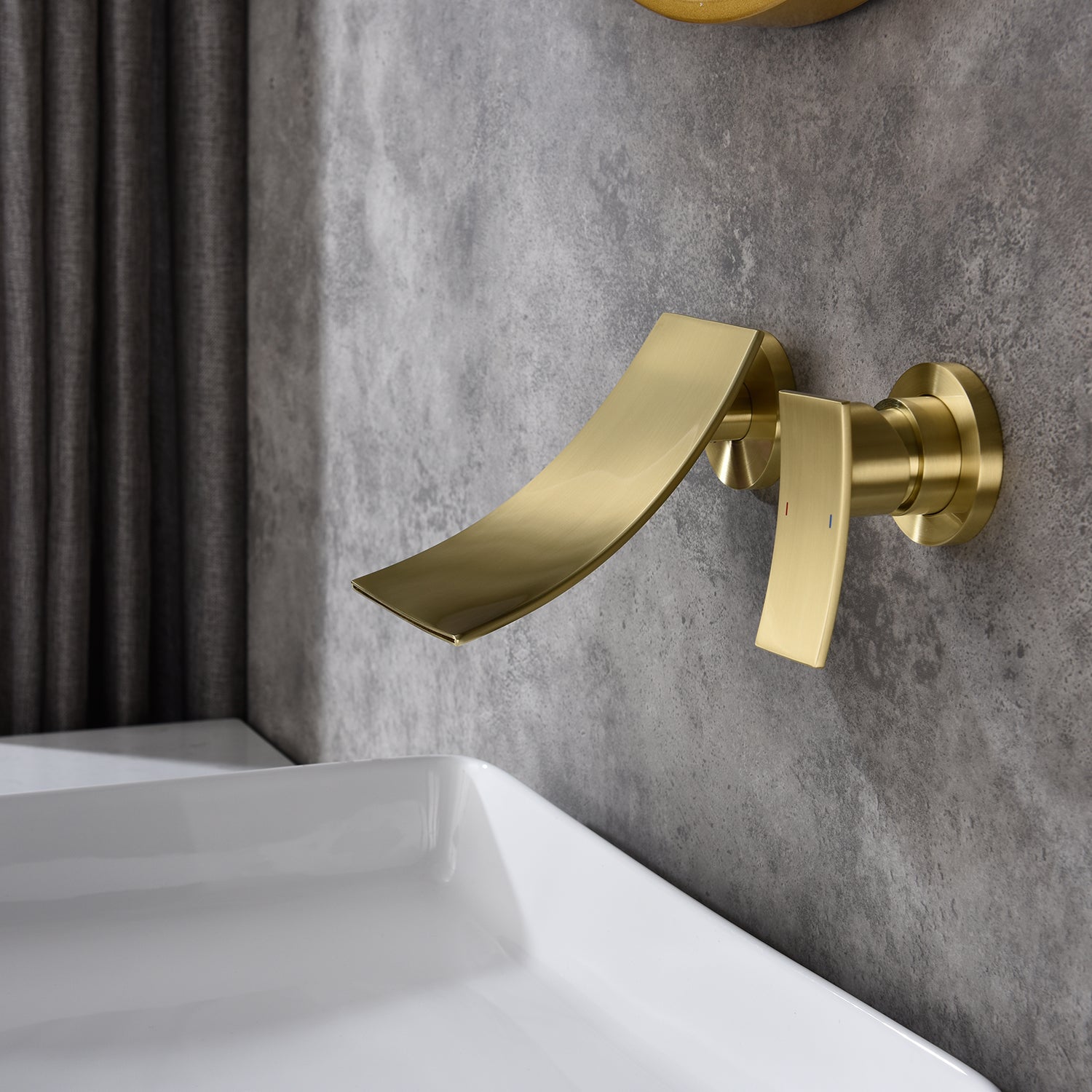 Wall Mount Widespread Bathroom Faucet-CASAINC