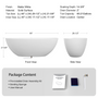 65" Oval Stone Resin Freestanding Soaking Tub with Ergonomic Design