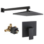 9" Wall Mount Rain Shower Head System Single Faucet (Valve Included)