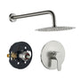 10" Wall Mount Round Shower Faucet Rain Shower System (Valve Included)