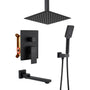 10 in./12 in. Ceiling Mount Shower System with Hand Shower & Tub Spout