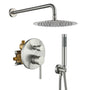 10-inch 2-Function Wall-Mounted Rain Shower System with Hand Shower
