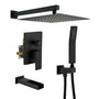 10-inch/12-inch Wall Mounted Rain Shower System with Handheld & Tub Filler