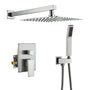 10in/12in Wall-Mount Rain Shower System with Handheld Shower