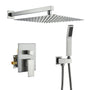10in/12in Wall-Mount Rain Shower System with Handheld Shower