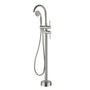 Freestanding Bathtub Faucet with Handheld Shower & Double Handles