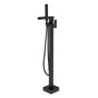 Single-Handle Freestanding Waterfall Bathtub Faucet with Handheld Shower