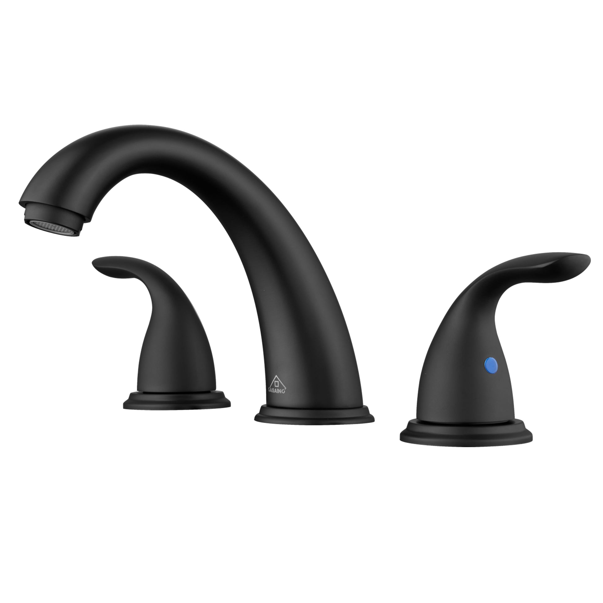 Casainc 4 Inch 2-Handle Bathroom Sink Faucet with Drain Assembly Matte Black/Brushed Nickel/Oil Rubbed Bronz/Brushed Gold 