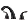 Casainc 4 Inch 2-Handle Bathroom Sink Faucet with Drain Assembly Matte Black/Brushed Nickel/Oil Rubbed Bronz/Brushed Gold 