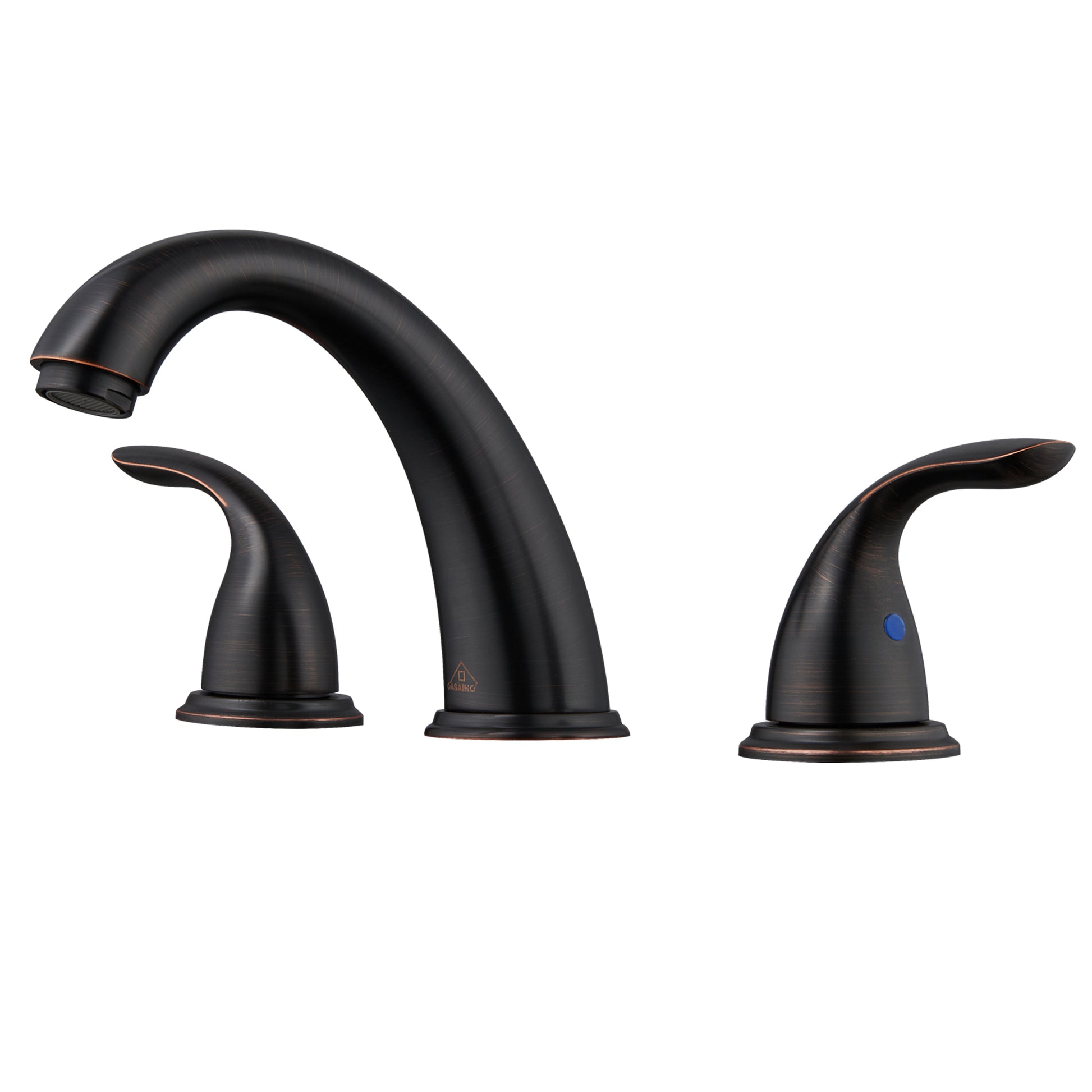 Casainc 4 Inch 2-Handle Bathroom Sink Faucet with Drain Assembly Matte Black/Brushed Nickel/Oil Rubbed Bronz/Brushed Gold 