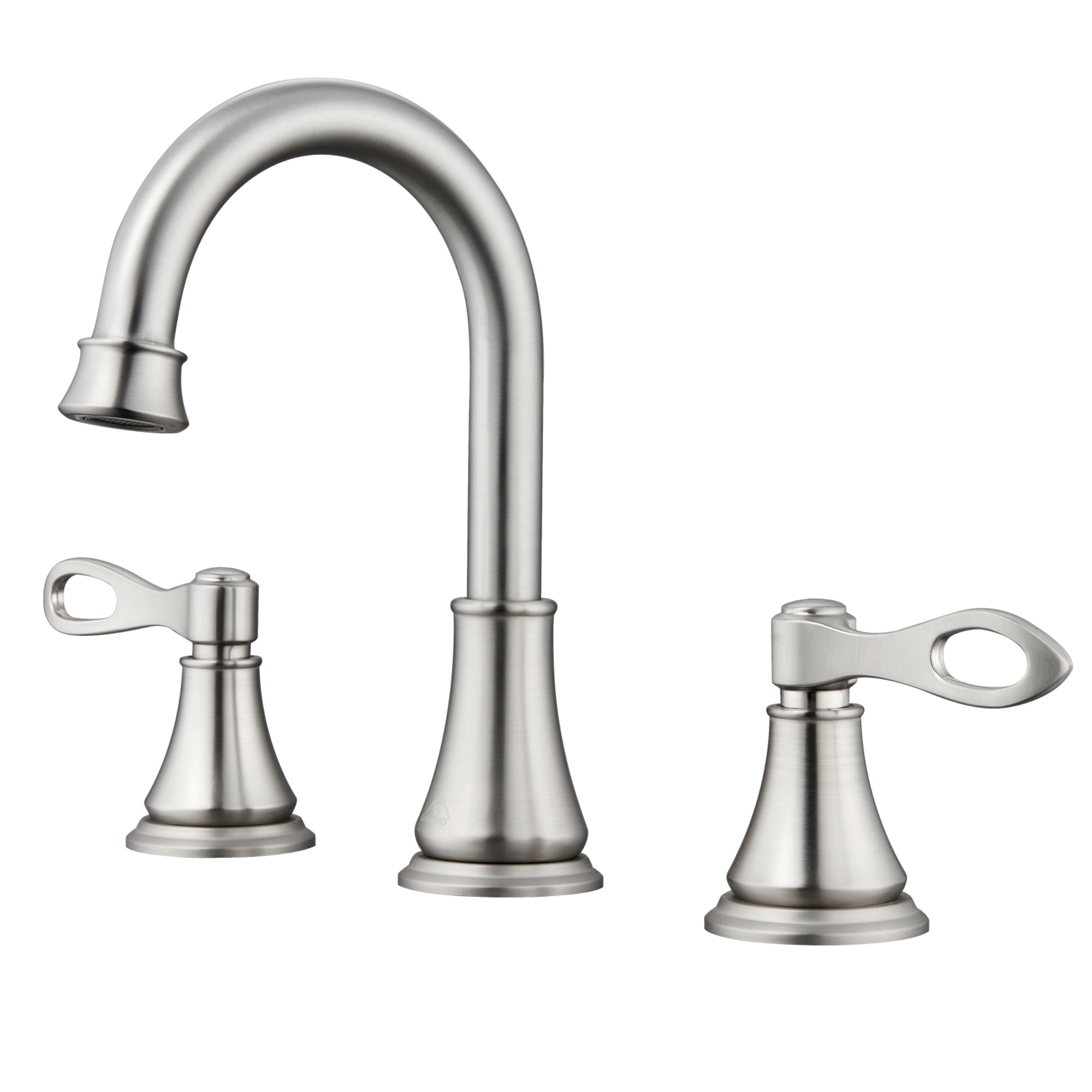 Casainc 8" Brass Bathroom Sink Faucet 3 Hole Gold Bathroom Faucet  2 Handle Gold Faucet for Bathroom Sink with Pop-up Drain Assembly Widespread Vanity Faucets