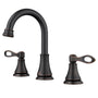 Casainc 8" Brass Bathroom Sink Faucet 3 Hole Gold Bathroom Faucet  2 Handle Gold Faucet for Bathroom Sink with Pop-up Drain Assembly Widespread Vanity Faucets
