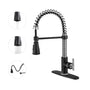 Pull-Down Sprayer Single Handle Kitchen Faucet 360° Swivel, Three Functions for Effortless Cooking and Cleaning
