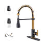 Pull-Down Sprayer Single Handle Kitchen Faucet 360° Swivel, Three Functions for Effortless Cooking and Cleaning