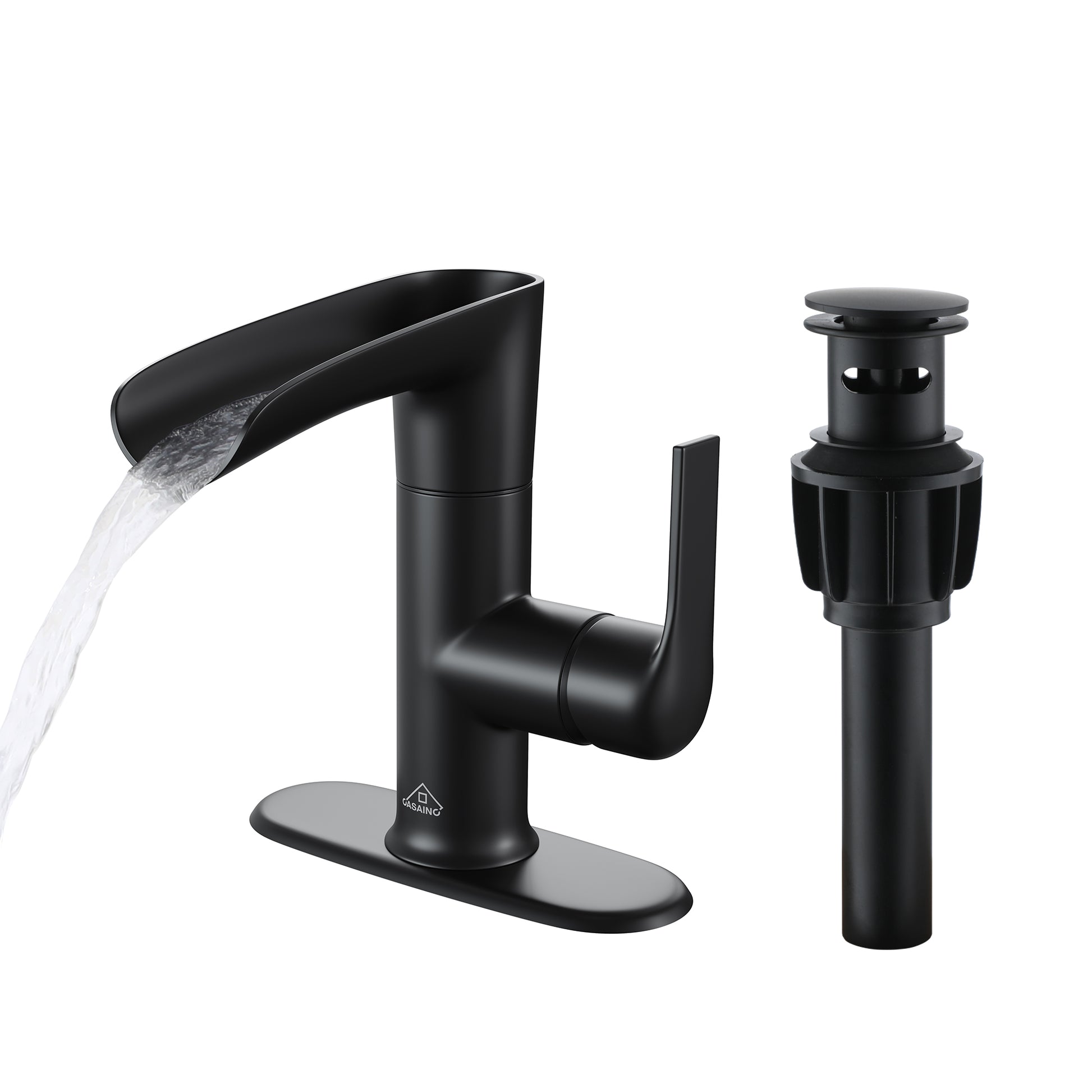 Waterfall Bathroom Sink Faucet Basin Faucet Built-in Water Filter