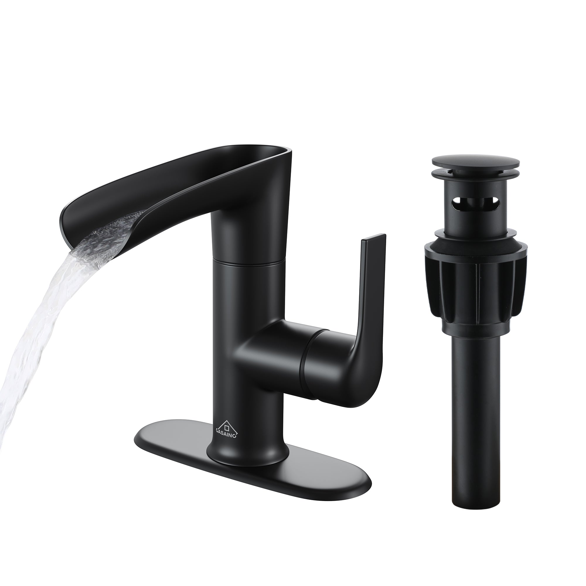 Waterfall Bathroom Sink Faucet Basin Faucet Built-in Water Filter