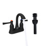 3-Hole 8-Inch Bathroom Sink Faucet with Drainer