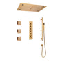 27.6" x 15.7" Luxury Thermostatic Shower System with LED Rainfall & Waterfall