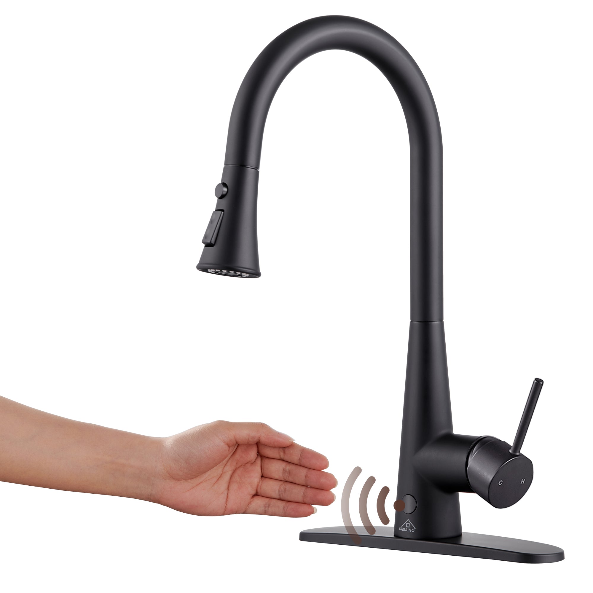 Single Handle Pull Down Sprayer Kitchen Faucet with Touchless Sensor,Dual Function
