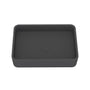 19in Bathroom Concrete Rectangular Vessel Sink with Drainer in Black Earth / Blue Ashes / Taupe Clay