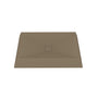 27in Bathroom Concrete Rectangular Vessel Sink with Drainer in Mottled Bluish Grey / Black Earth / Taupe Clay