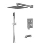 10" Three Function Pressure Balance Shower System with Valve Included