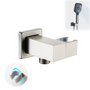 Square Brass Handheld Shower Holder with Adjustable Angle