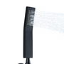 Curved Stainless Steel Handheld Shower Head with Anti-Clog Nozzles