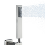 304 Stainless Steel Handheld Shower Head with Anti-Clog Nozzles