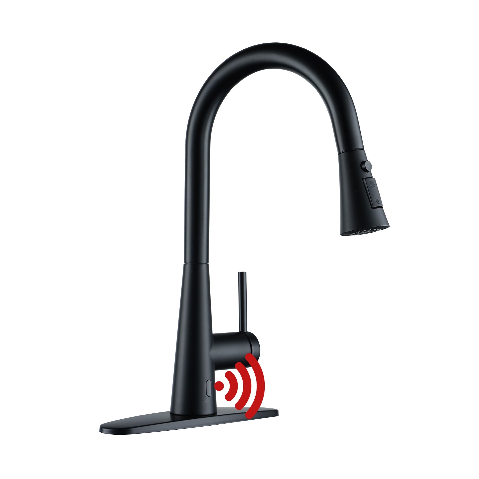 Touchless Single Handle Pull-Down Kitchen Faucet with Infrared Sensing Retractable Hose