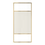 34"x74" Glass Shower Spliced Screen Panel with 304 Stainless Steel Hardware