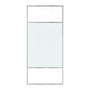 34"x74" Glass Shower Spliced Screen Panel with 304 Stainless Steel Hardware
