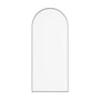 34"x78" Tempered Glass Shower Screen with Integrated Curved Frame