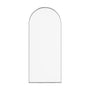 34"x78" Tempered Glass Shower Screen with Integrated Curved Frame