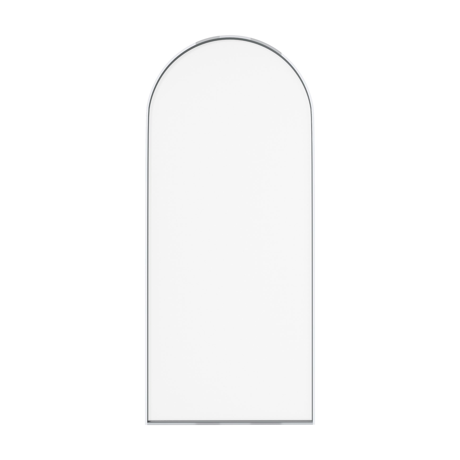 34"x78" Tempered Glass Shower Screen with Integrated Curved Frame