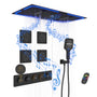 27.55*13.78 inch 4-Function Luxury Digital Shower System with LED & Bluetooth