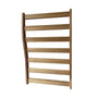 Ergonomic Sauna Backrest Solid Wood S-Shaped Sauna Accessory