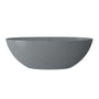 65" Solid Surface Freestanding Bathtub in (Matte Black& Grey)