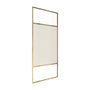 34"x74" Glass Shower Spliced Screen Panel with 304 Stainless Steel Hardware