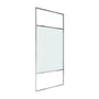 34"x74" Glass Shower Spliced Screen Panel with 304 Stainless Steel Hardware