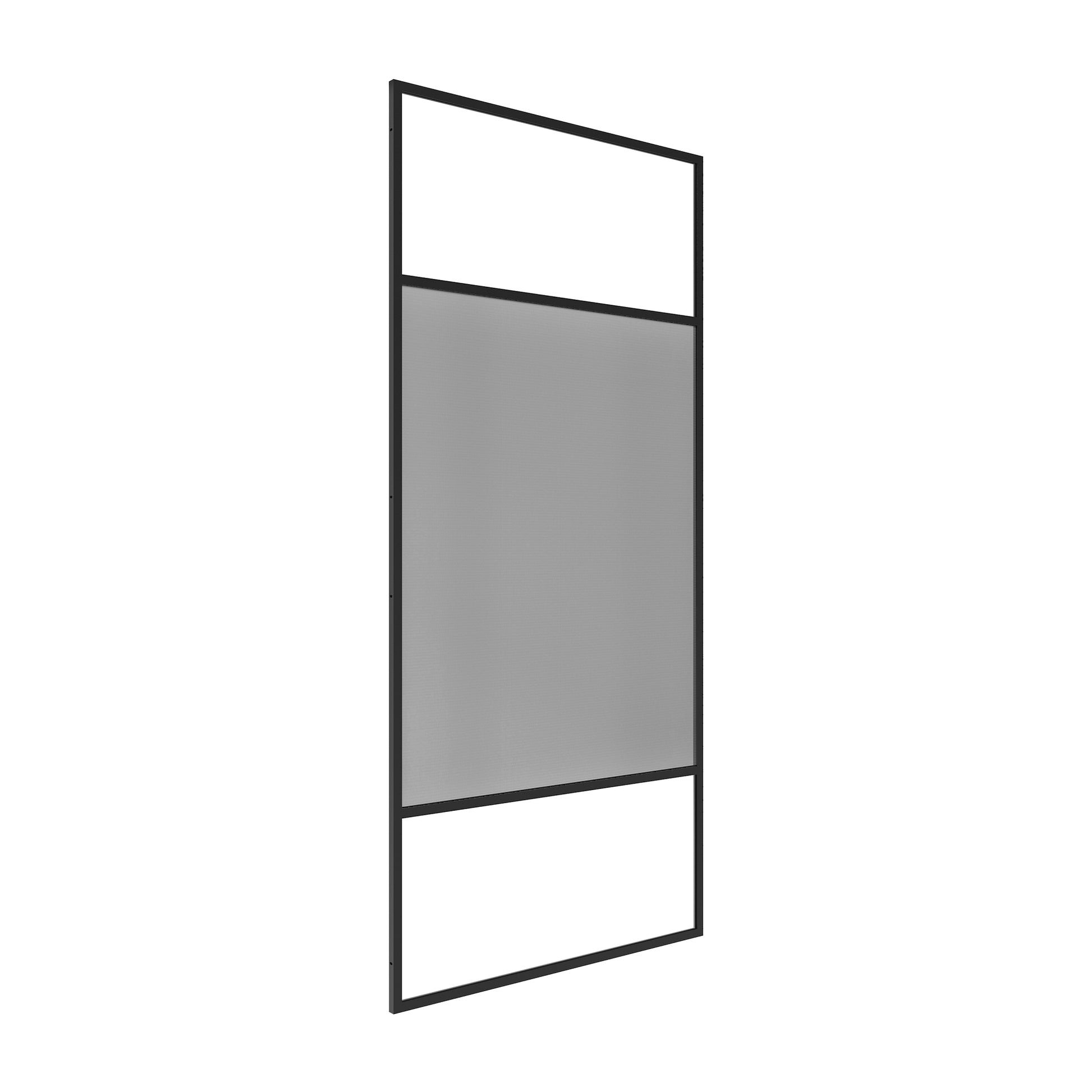 34"x74" Glass Shower Spliced Screen Panel with 304 Stainless Steel Hardware