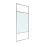 34"x74" Glass Shower Spliced Screen Panel with 304 Stainless Steel Hardware