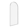 34"x78" Tempered Glass Shower Screen with Integrated Curved Frame