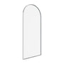 34"x78" Tempered Glass Shower Screen with Integrated Curved Frame