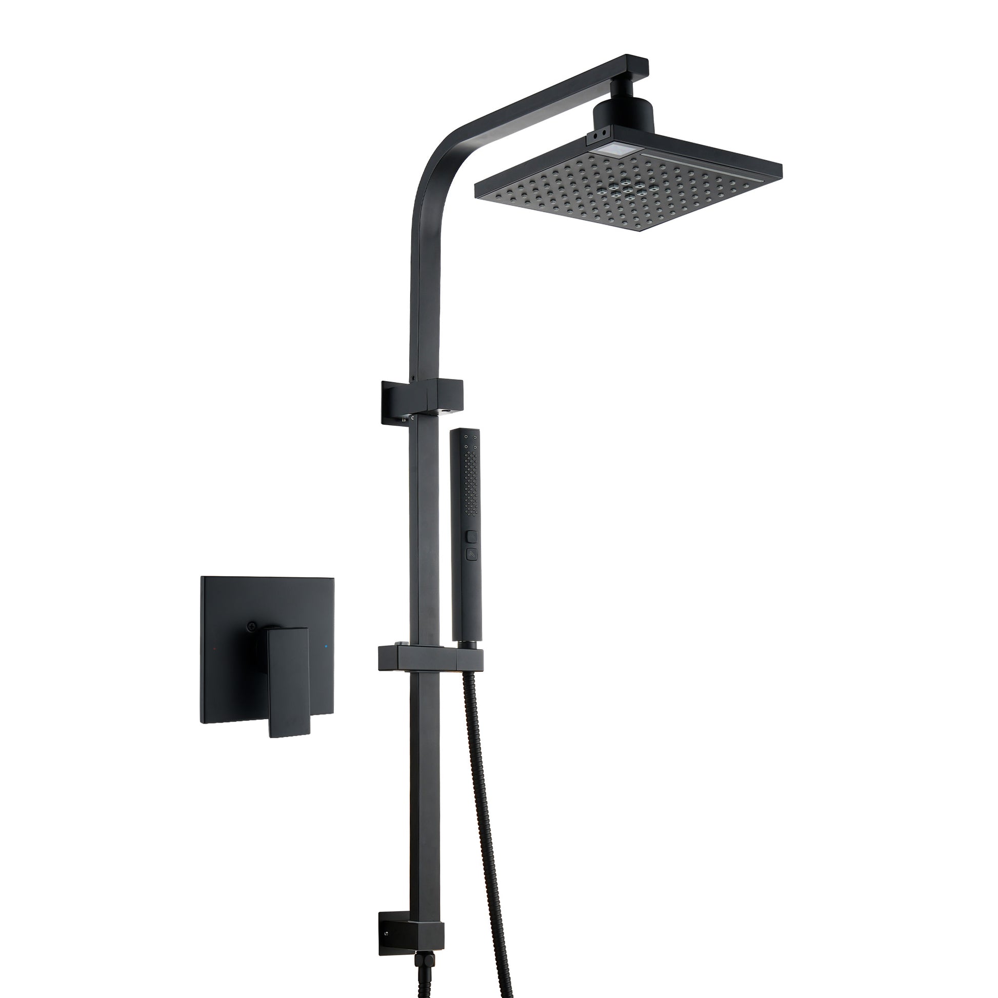 8.5-inch Pressure-Balanced Shower System with Digital Temperature Display