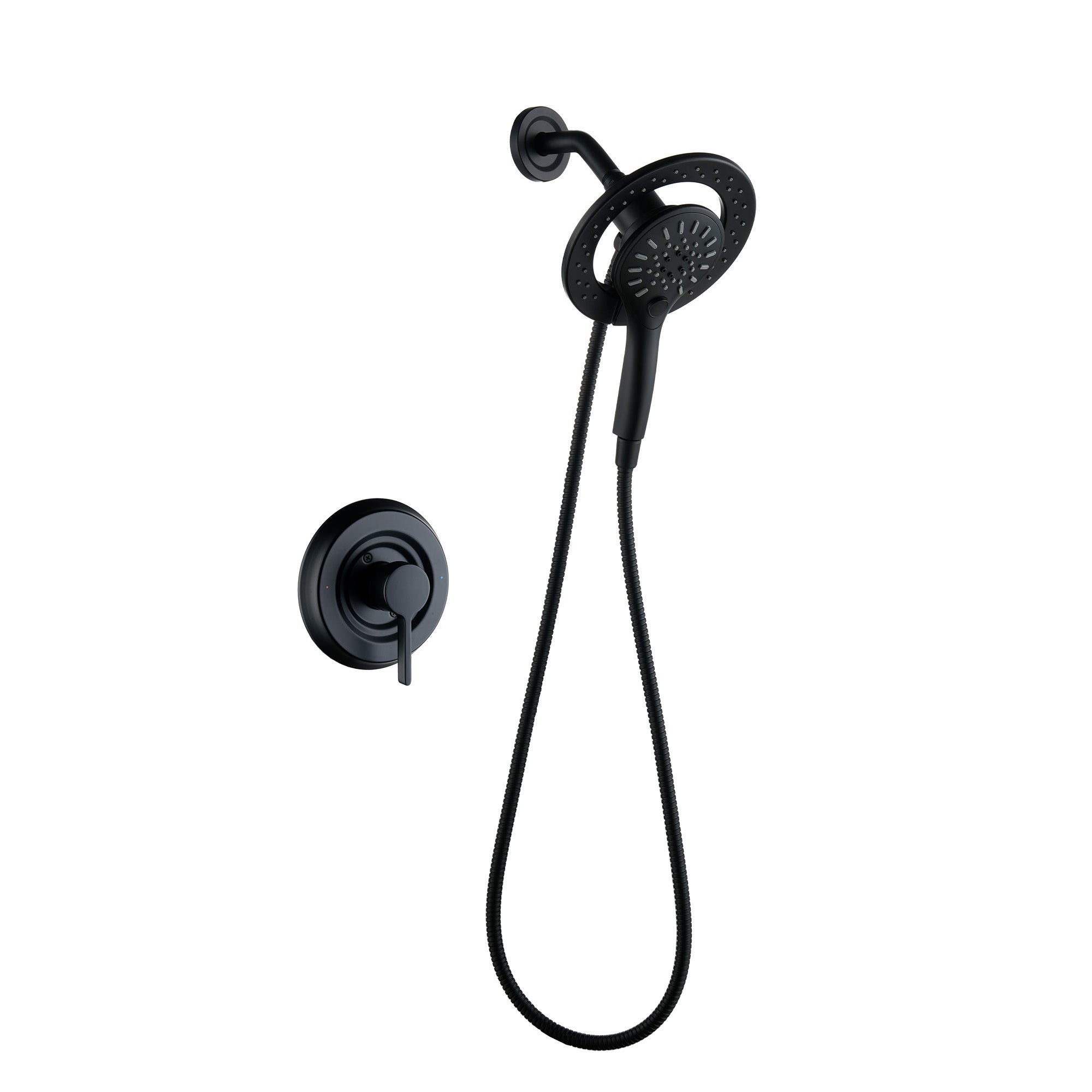 7-inch Magnetic Dual Shower System with 3-Function Hand Shower
