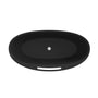 63" Solid Surface Freestanding Bathtub in Matte Black