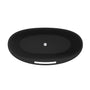 63" Solid Surface Freestanding Bathtub in Matte Black