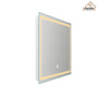 72 in. W x 36 in. H Frameless Rectangle LED Mirror for Bathroom Vanity 